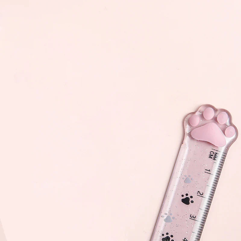 Glitter Cat Paw Ruler
