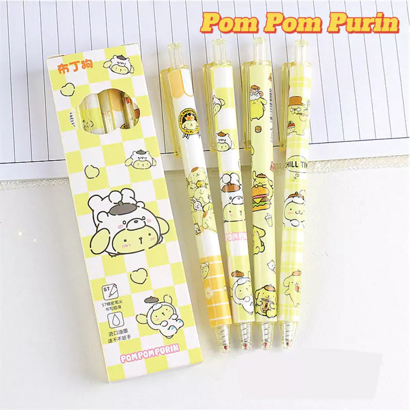 Sanrio Characters Black Gel Ink Pens Set