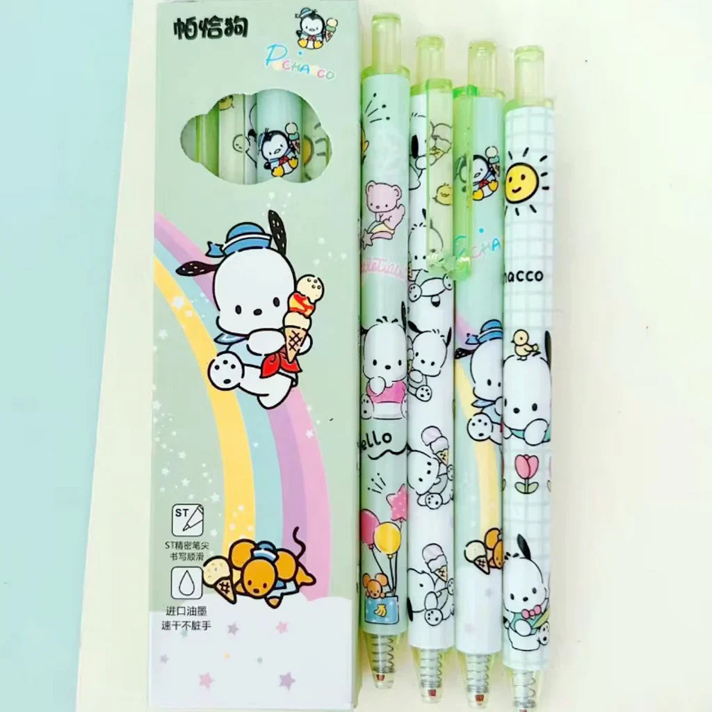 Sanrio Characters Black Gel Ink Pens Set