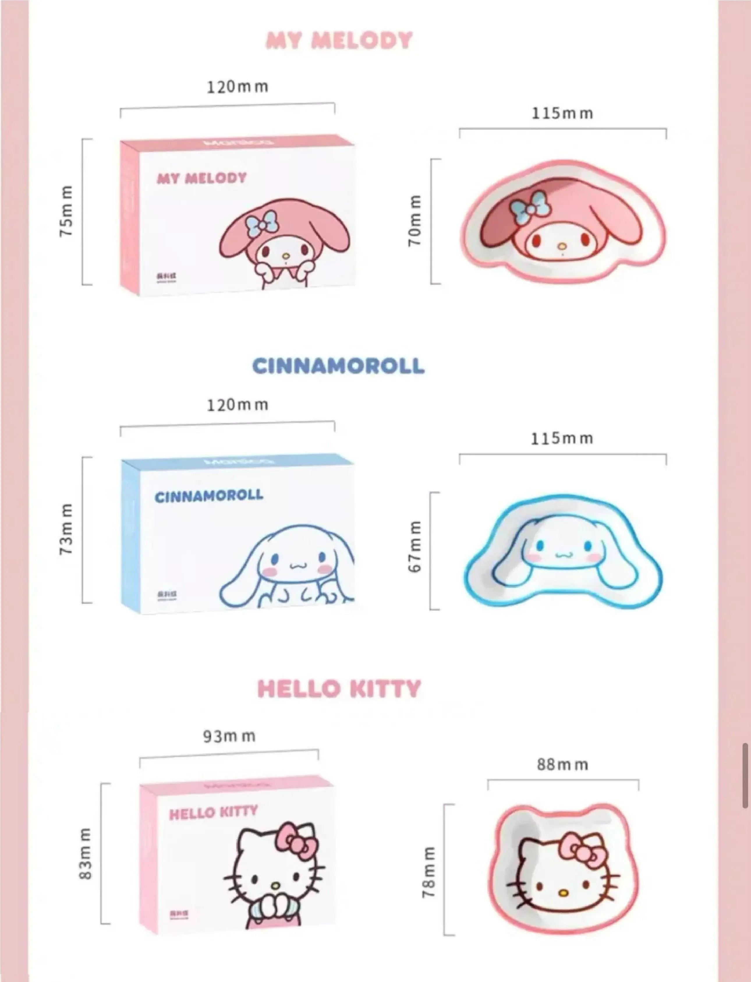 Sanrio Ceramic Mini Plates