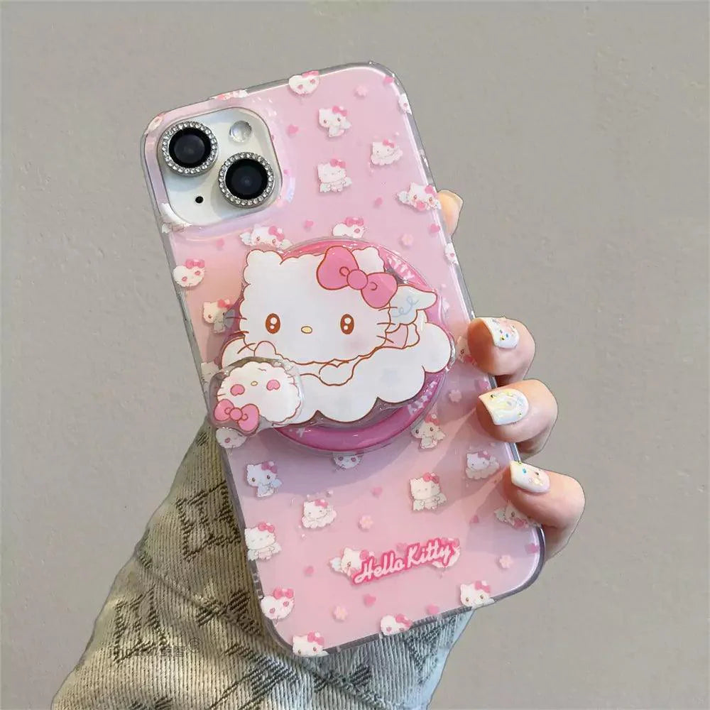 Hello Kitty Angelic MagSafe Phone Case with Pop Socket