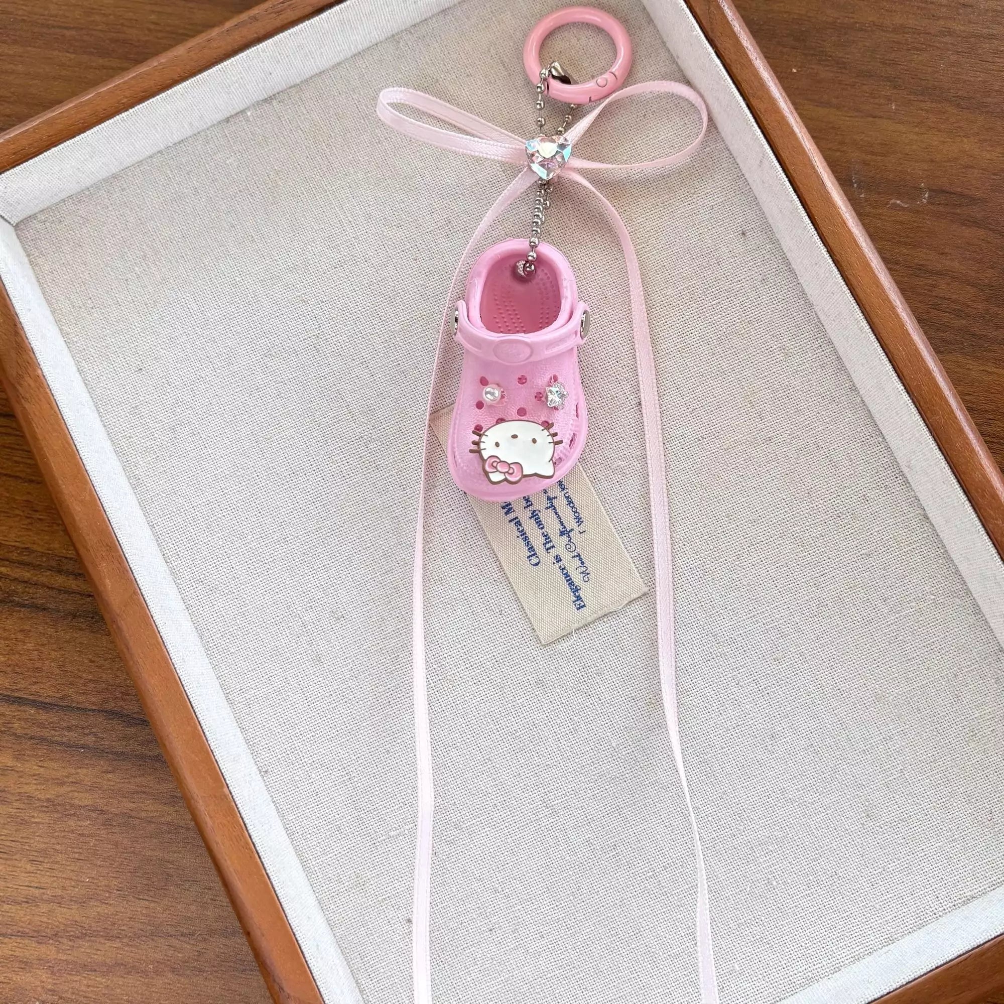 Hello Kitty Handmade Mini Crocs Bag Charms (2PCS)