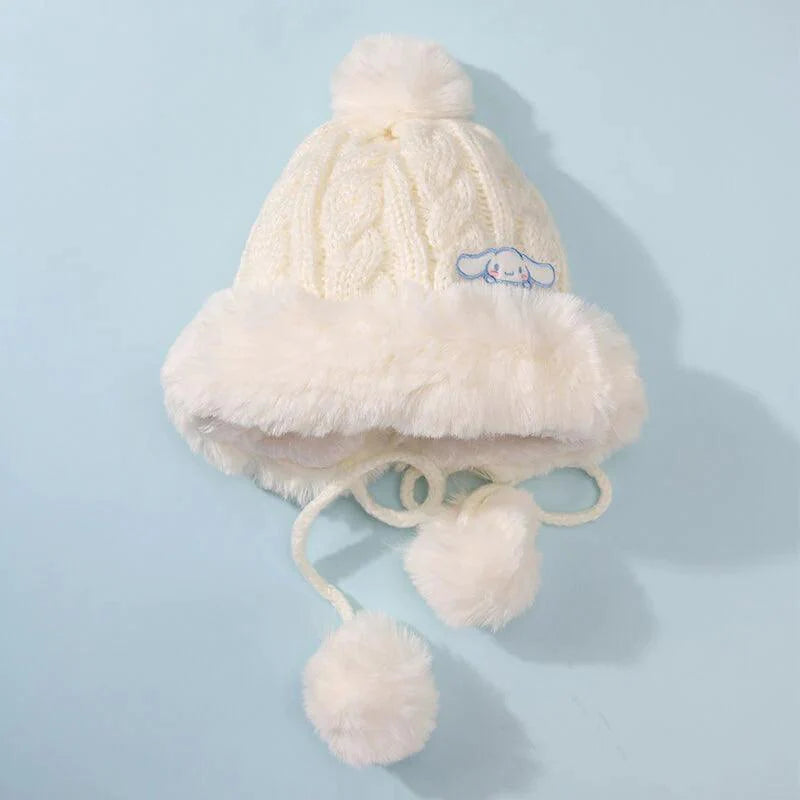Sanrio Knitted Beanie with Pom Pom
