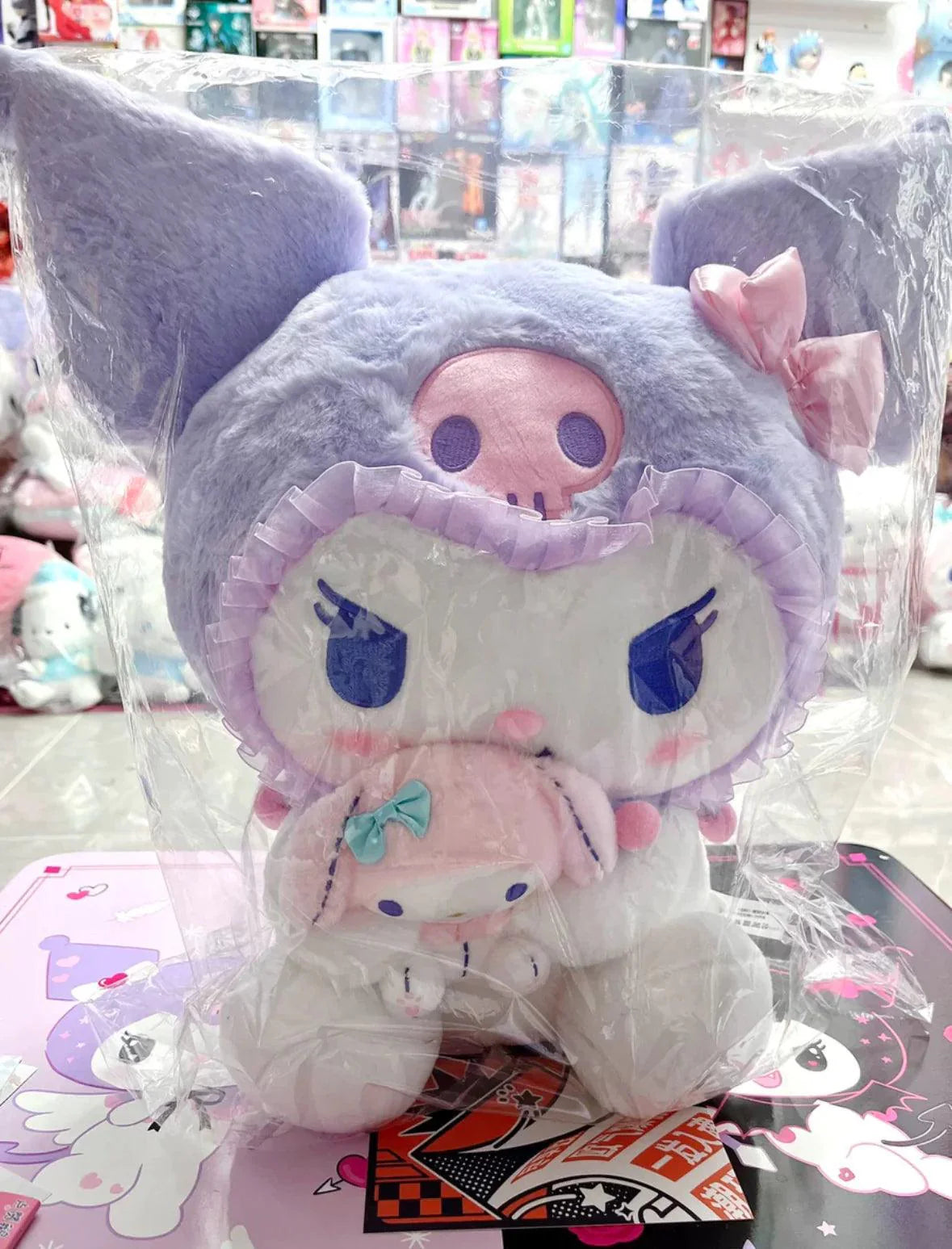 Kuromi/My Melody Sweetheart Plush Doll