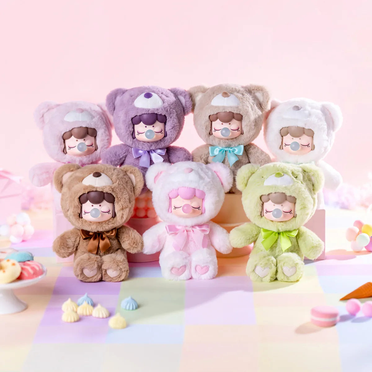 Rolife Surprise Plush Dolls - Nanci Colorful Chocolate Cutie Bears - Blind Box Mall