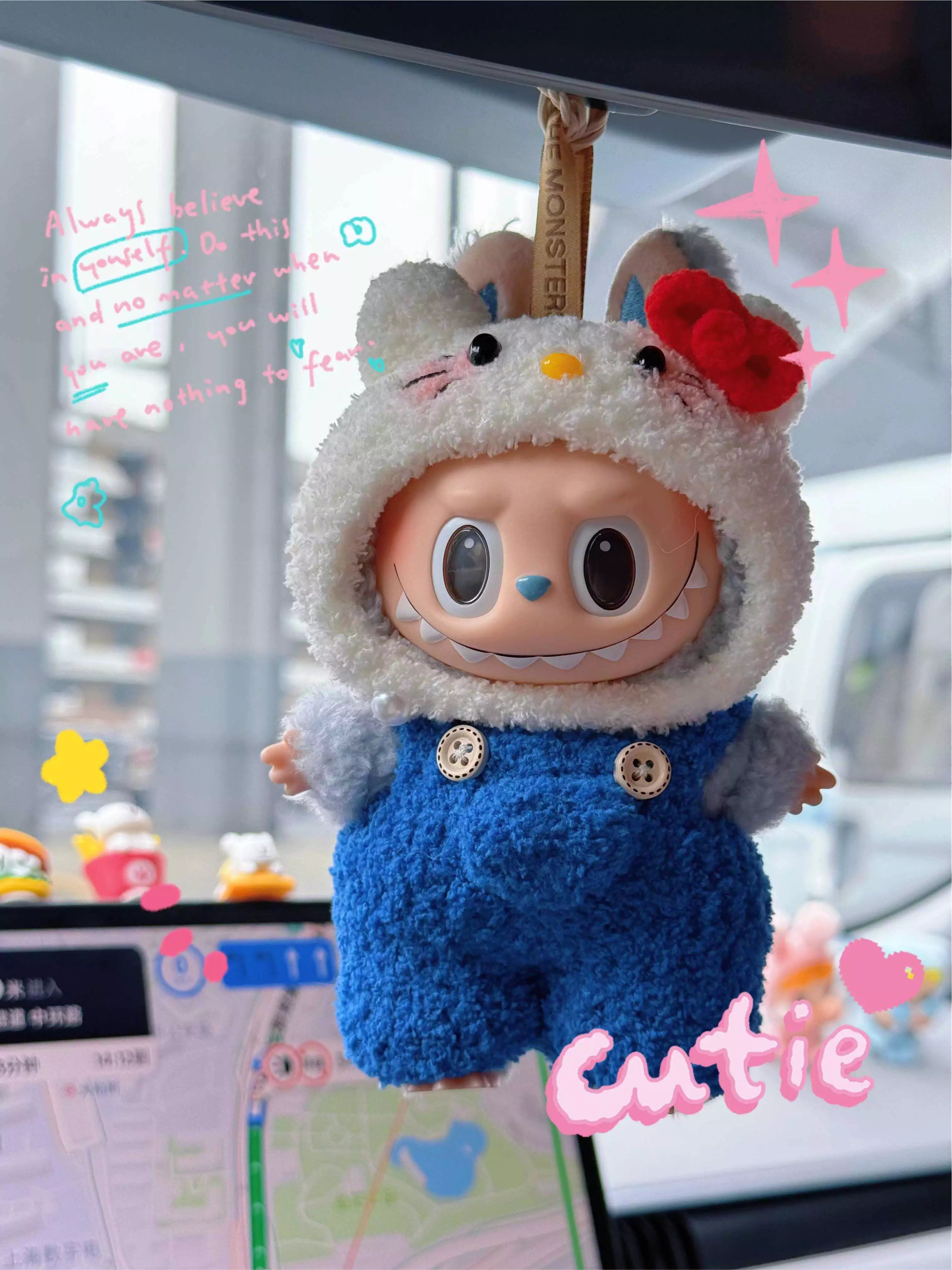 Hello Kitty Handmade Knitted Outfit for Labubu