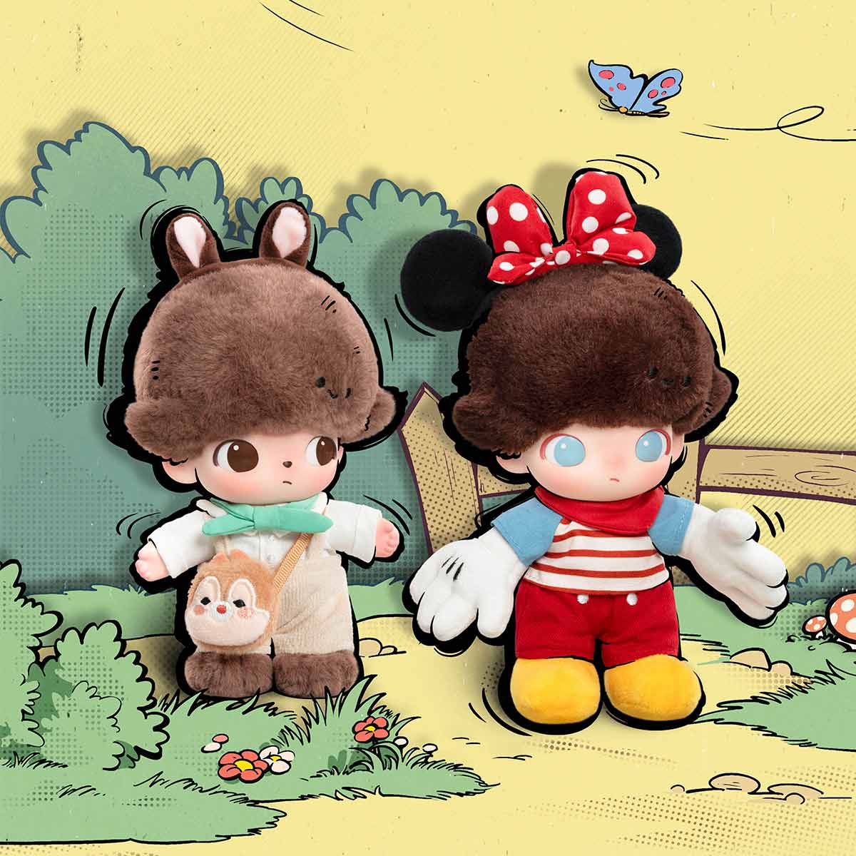 DIMOO WORLD Disney Vinyl Plush Keychain Blind Box
