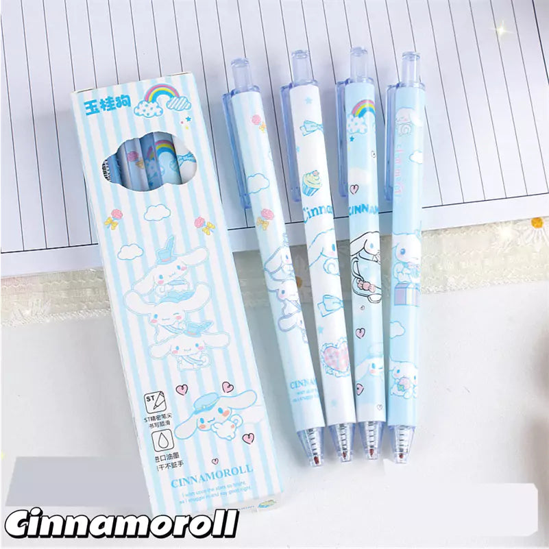 Sanrio Characters Black Gel Ink Pens Set
