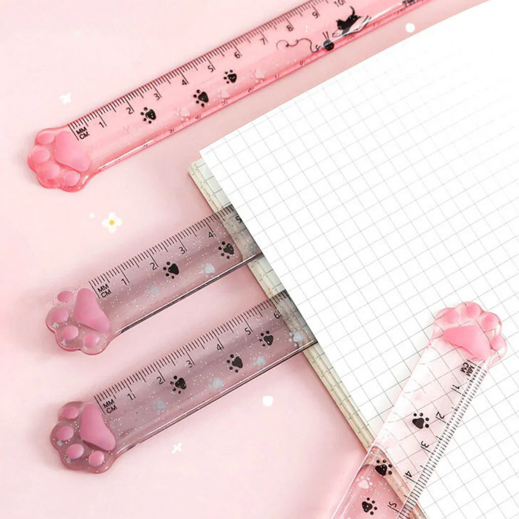 Glitter Cat Paw Ruler