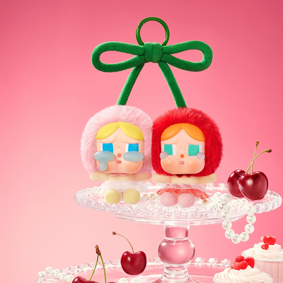 CRYBABY Crying For Love Series-Vinyl Plush Hanging Card (Love You Cherry Much) - Blind Box Mall