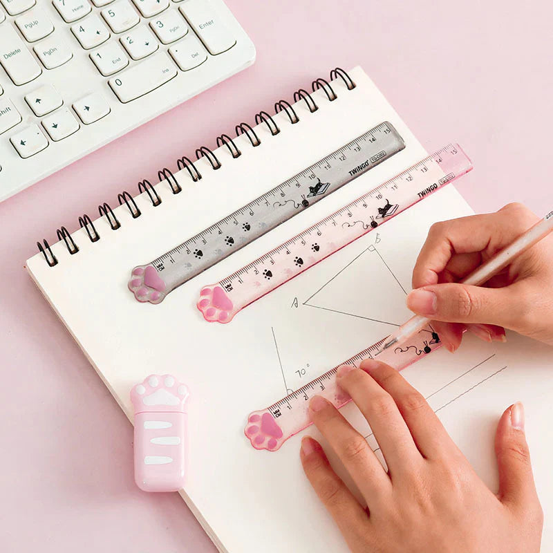 Glitter Cat Paw Ruler