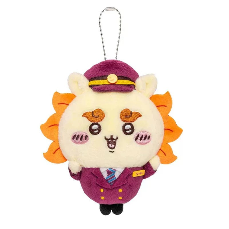 š Chiikawa Train Conductor Mini Plush (11cm) - All Aboard the Cuteness Express! Mini Plush Keychain