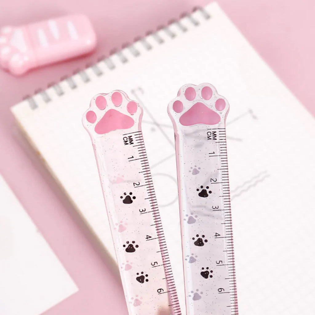 Glitter Cat Paw Ruler