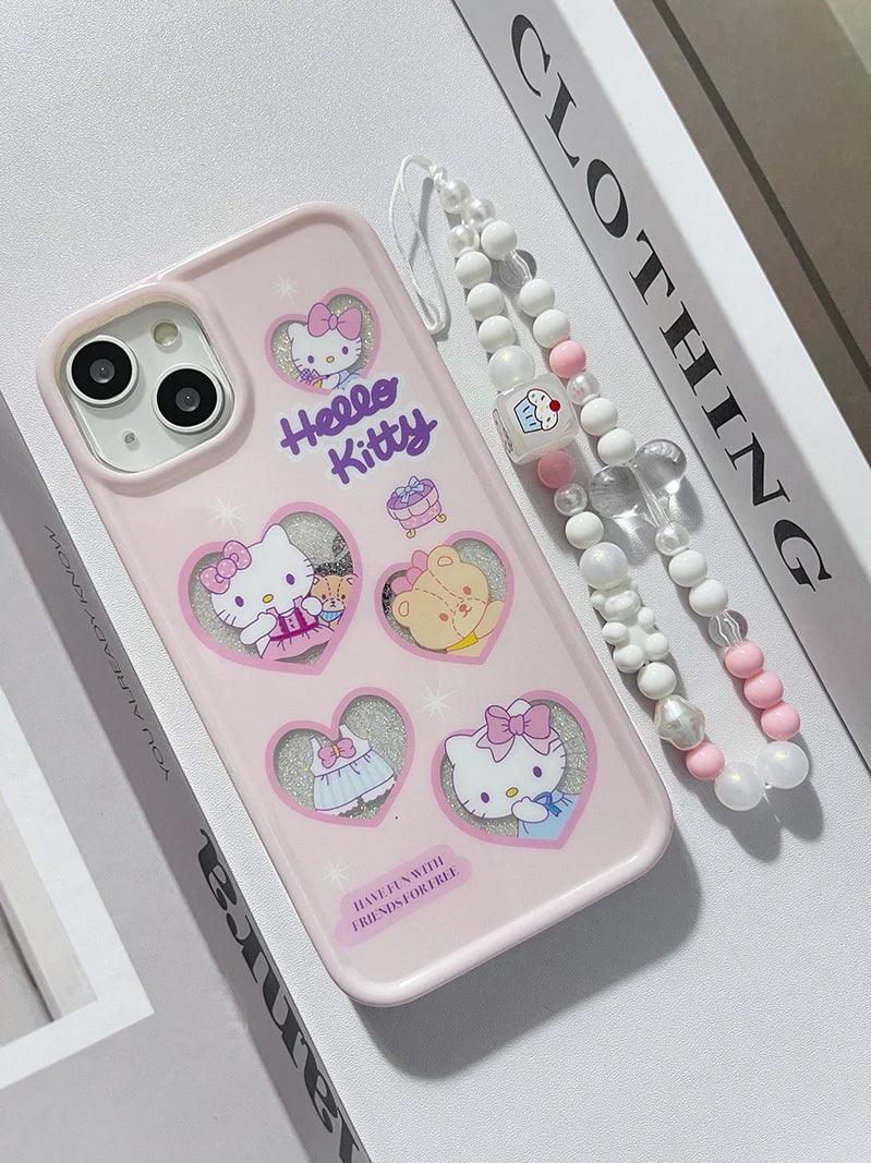 Hello Kitty Baby Pink Phone Case With Charm