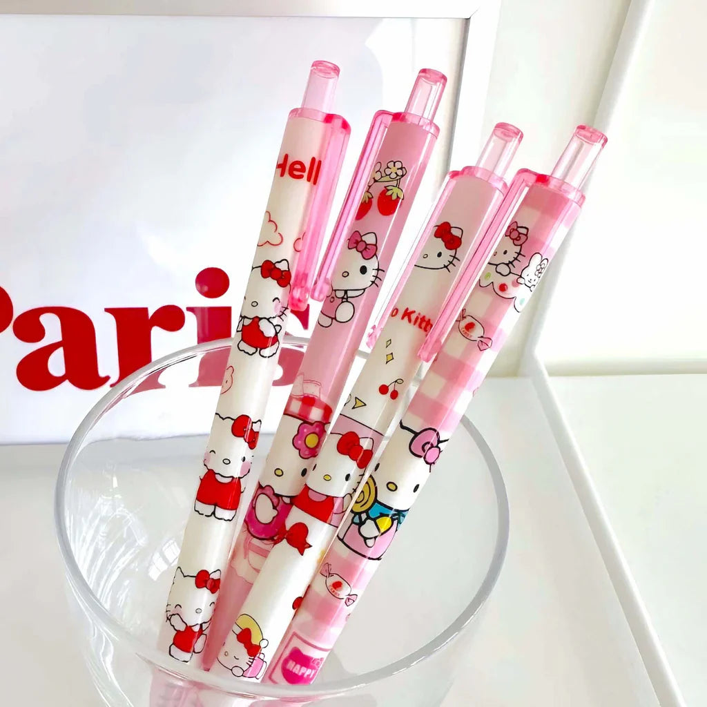 Sanrio Characters Black Gel Ink Pens Set