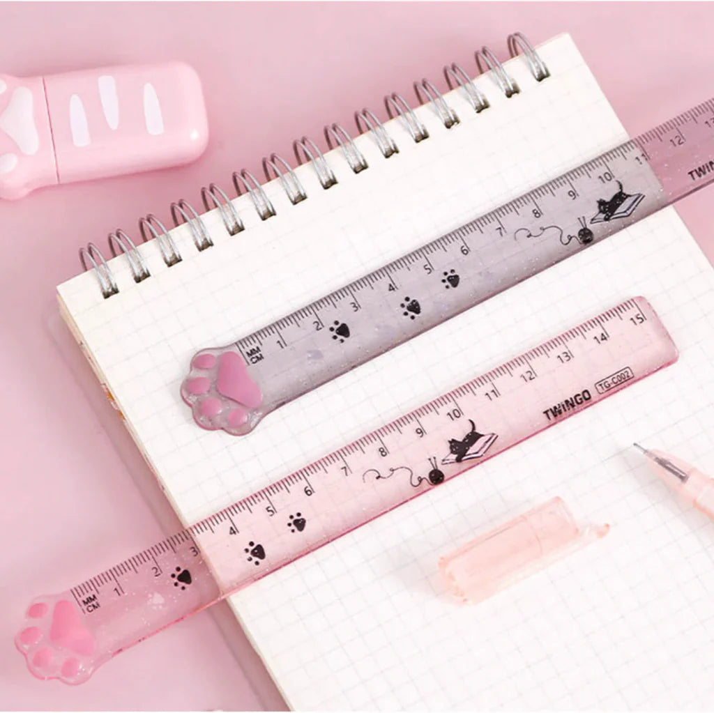 Glitter Cat Paw Ruler
