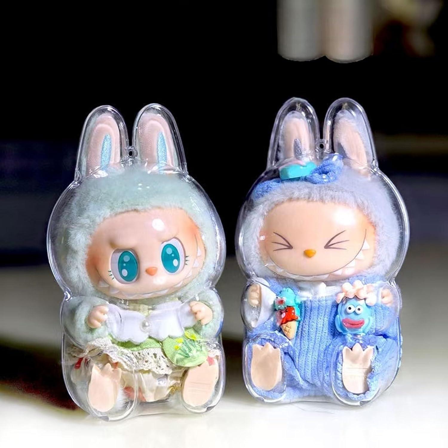Clear Case for Labubu Have A Seat - Blind Box Mall