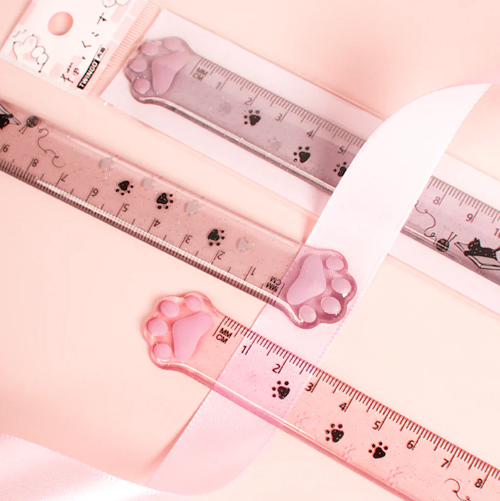 Glitter Cat Paw Ruler