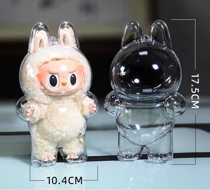 Clear protective case for Labubu The Monsters Tasty Macaron - Blind Box Mall