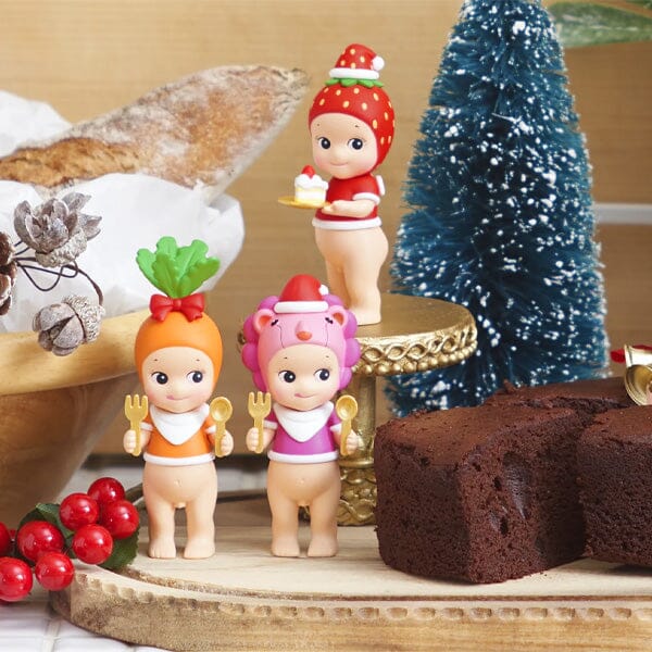 Sonny Angel Collectable Mini Cherub Figurines Christmas Dinner Series Blind Box