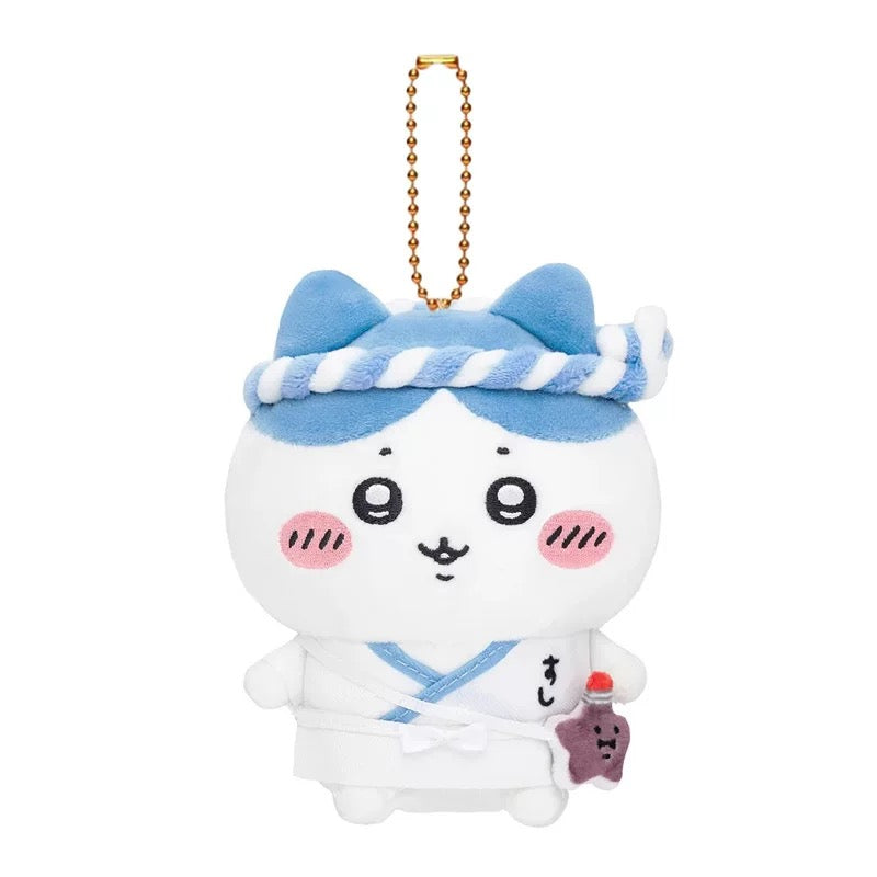 ✨ Chiikawa Sushi Chef Mini Charm Plush(11cm) ✨– Adorable Anime Collectible