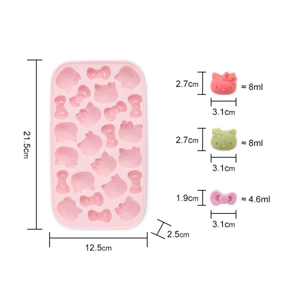 Hello Kitty Press & Pop Silicone Ice Tray