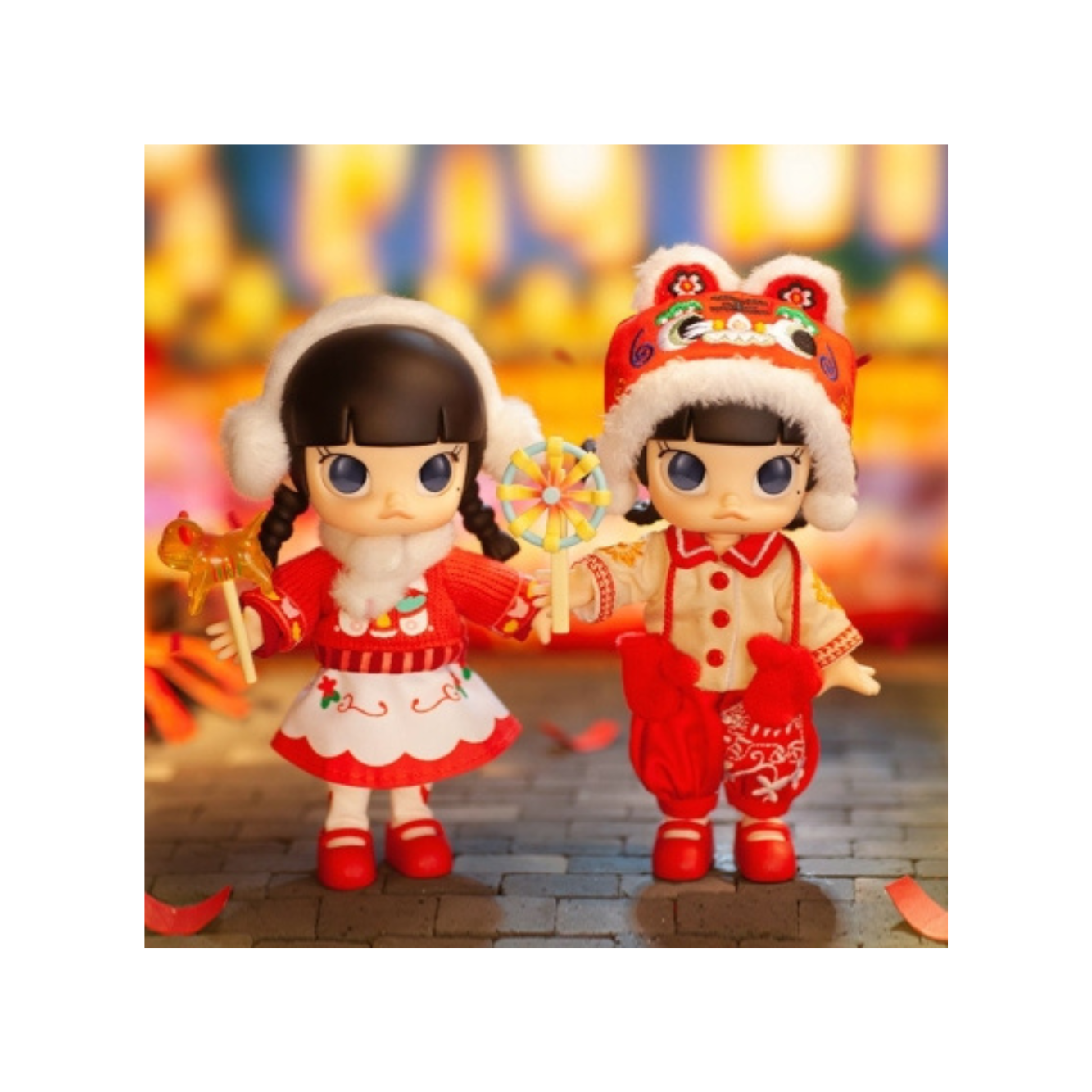 Pop Mart: Molly – Baby Tiger Action Figure Set