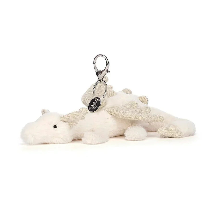 Jellycat Snow Dragon Bag Charm - Blind Box Mall