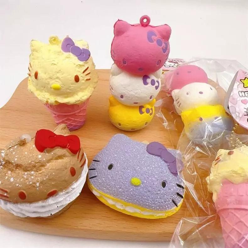 Hello Kitty Food Slow Rising  Squishy Keychain