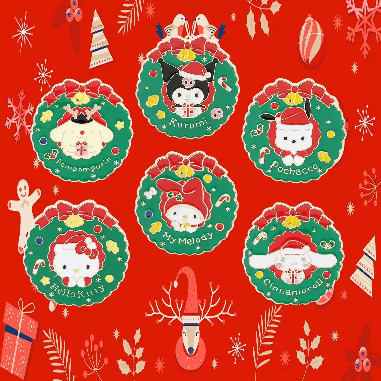 Sanrio Christmas Pin