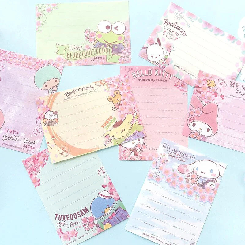 Sanrio Characters Sakura Memo Pad