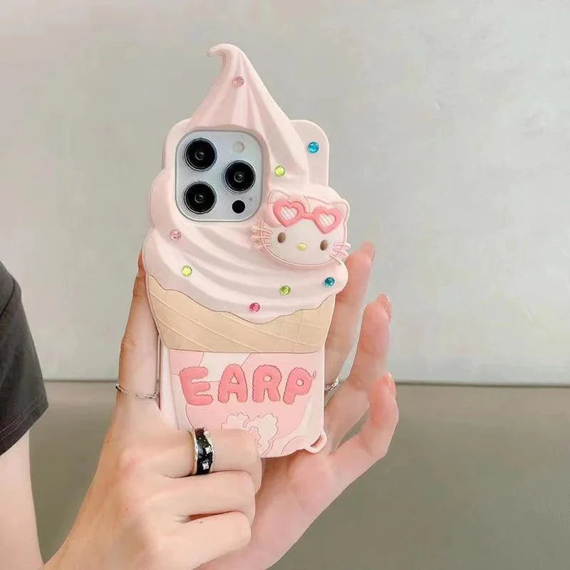 Pochacco/Hello Kitty Ice Cream Phone Case