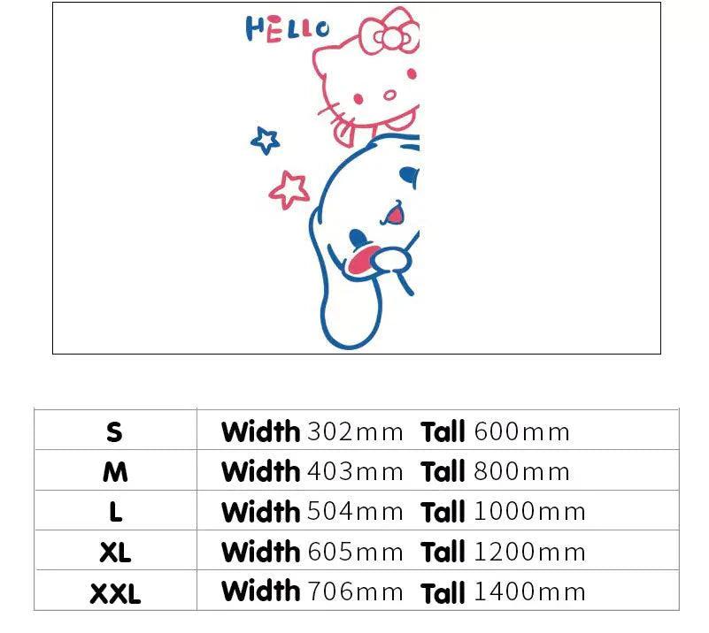 Cinnamoroll & Hello Kitty Wall 3D Acrylic Stickers