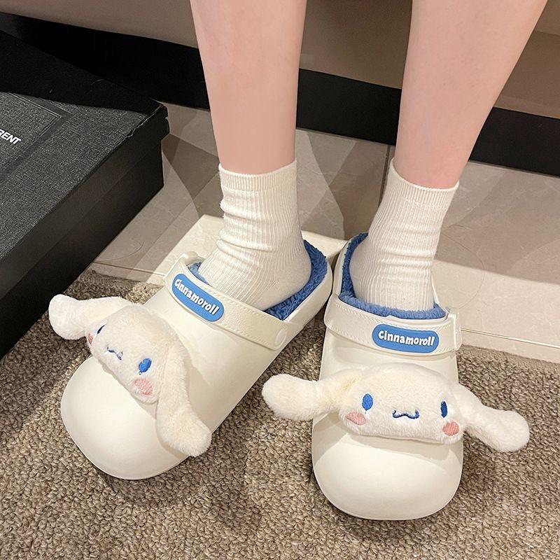 Sanrio Characters Fuzzy Slip on Shoes