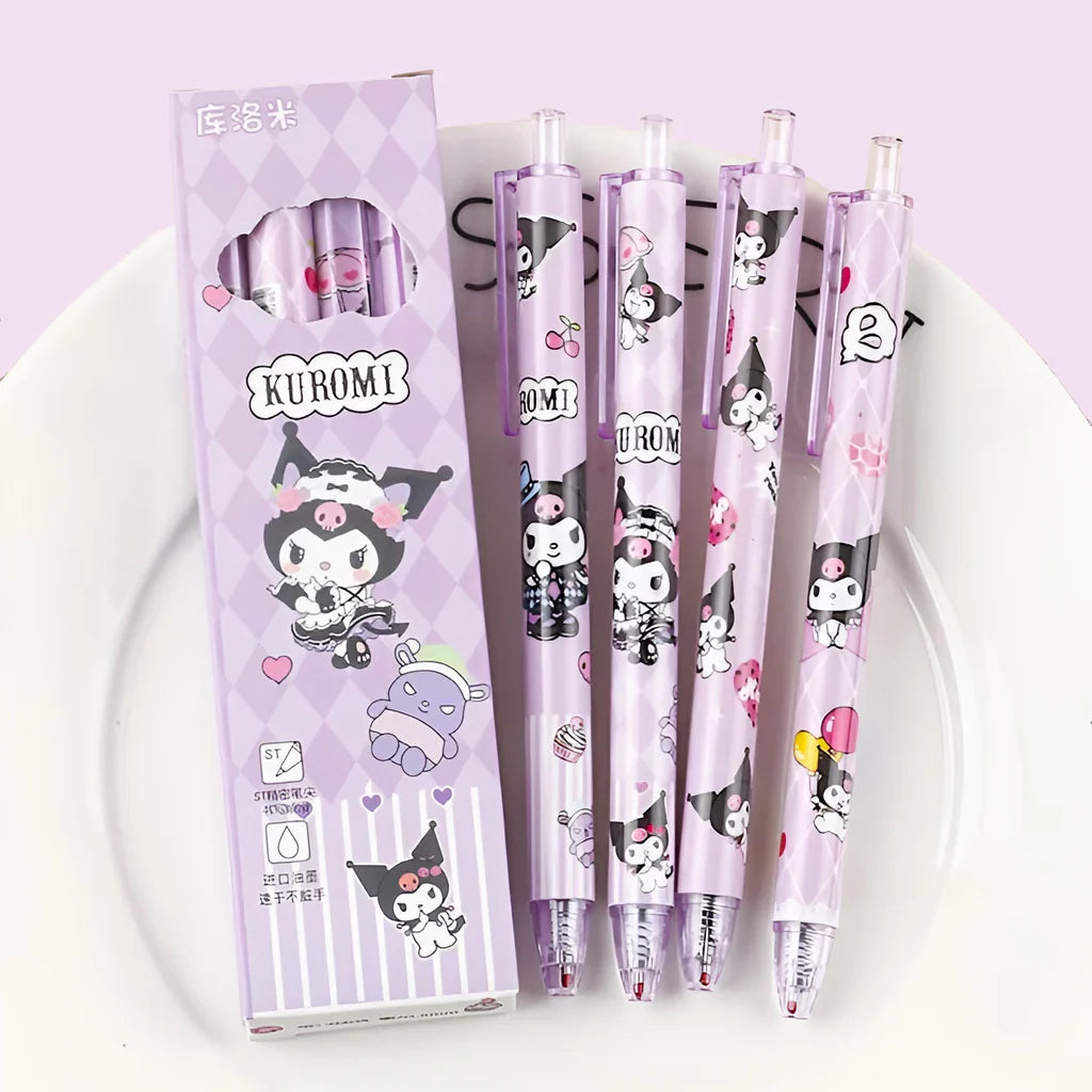 Sanrio Characters Black Gel Ink Pens Set