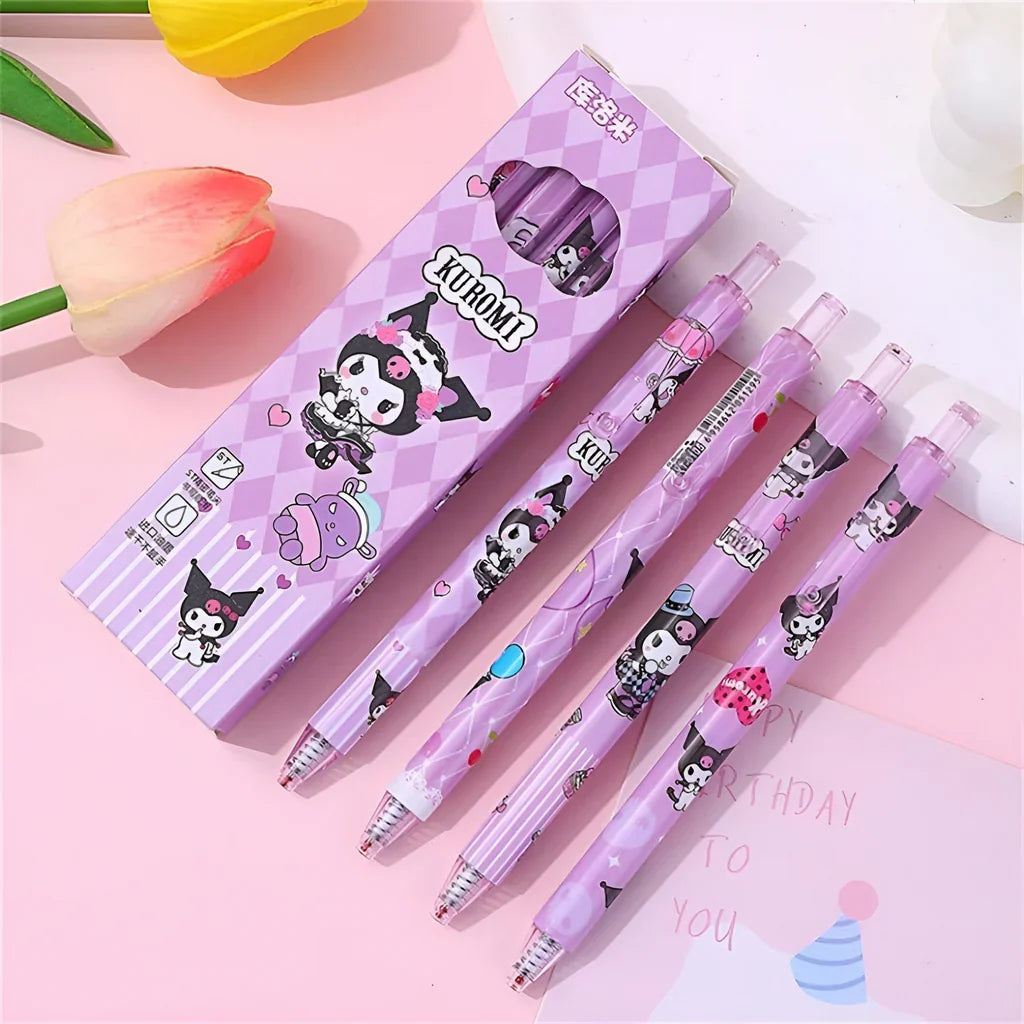 Sanrio Characters Black Gel Ink Pens Set