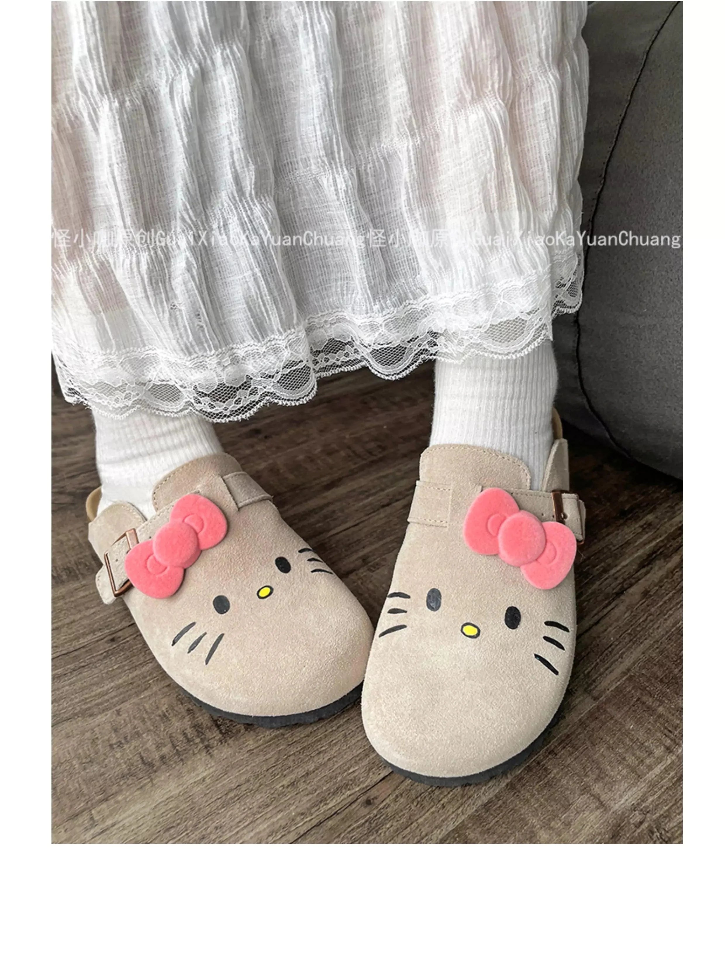 Hello Kitty Suede Soft Footbed Clogs for Women (US size)
