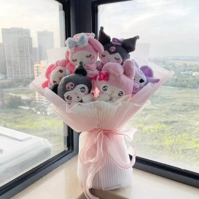 My Melody & Kuromi Cute Plushie Bouquet