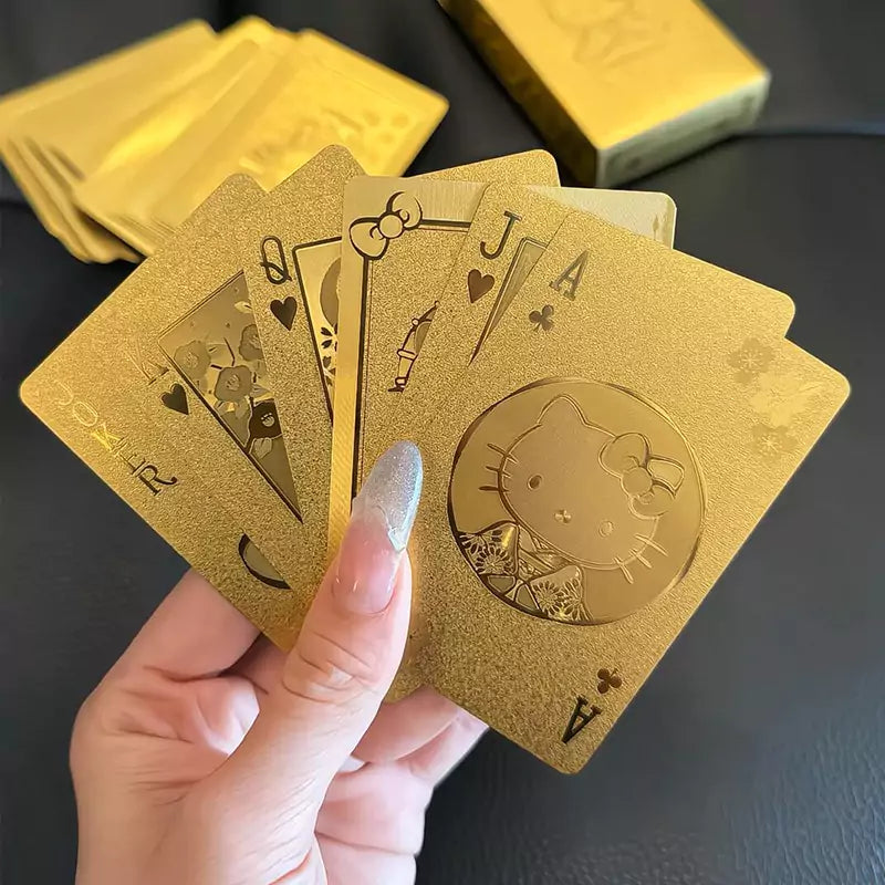 Hello Kitty Golden Deluxe Playing Cards