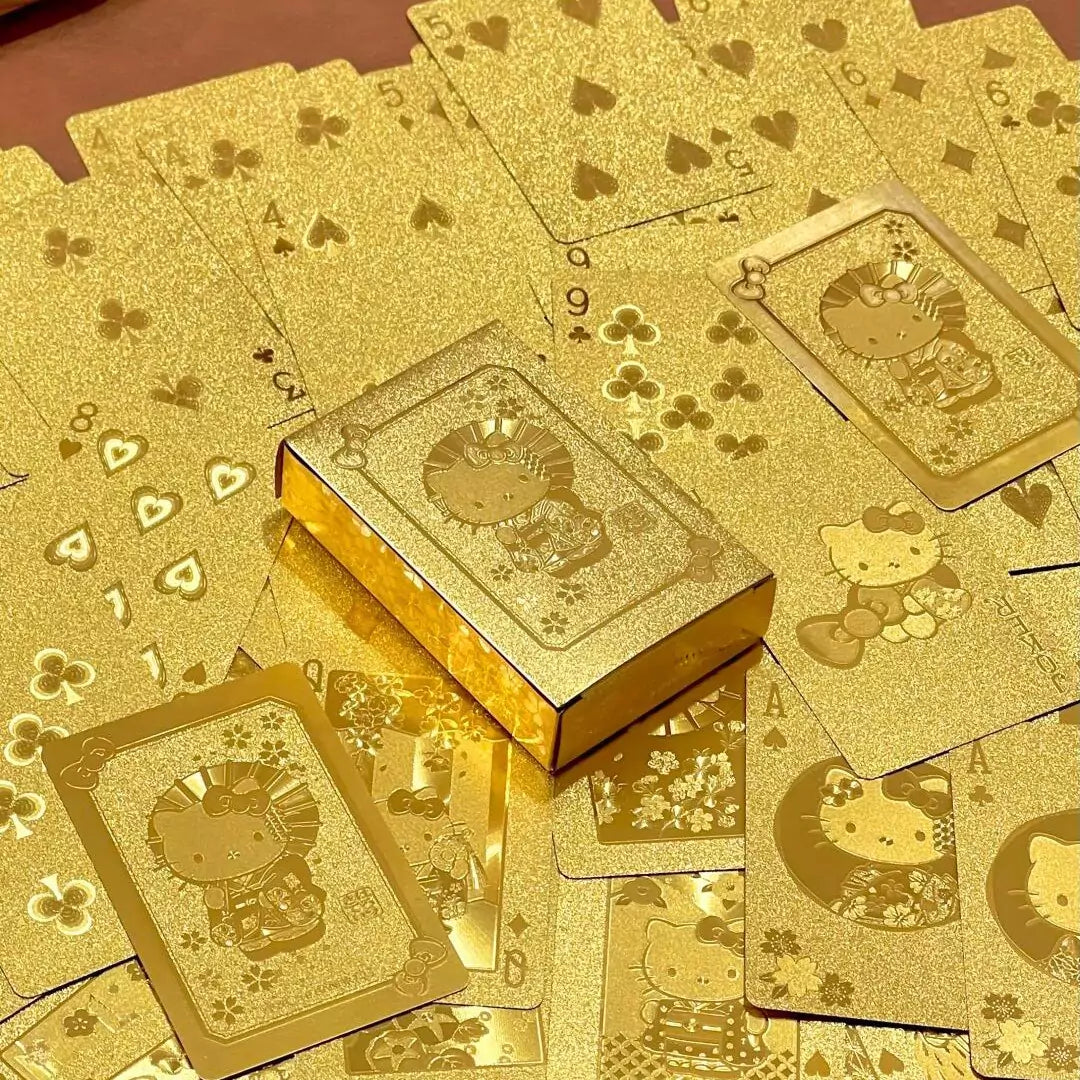 Hello Kitty Golden Deluxe Playing Cards