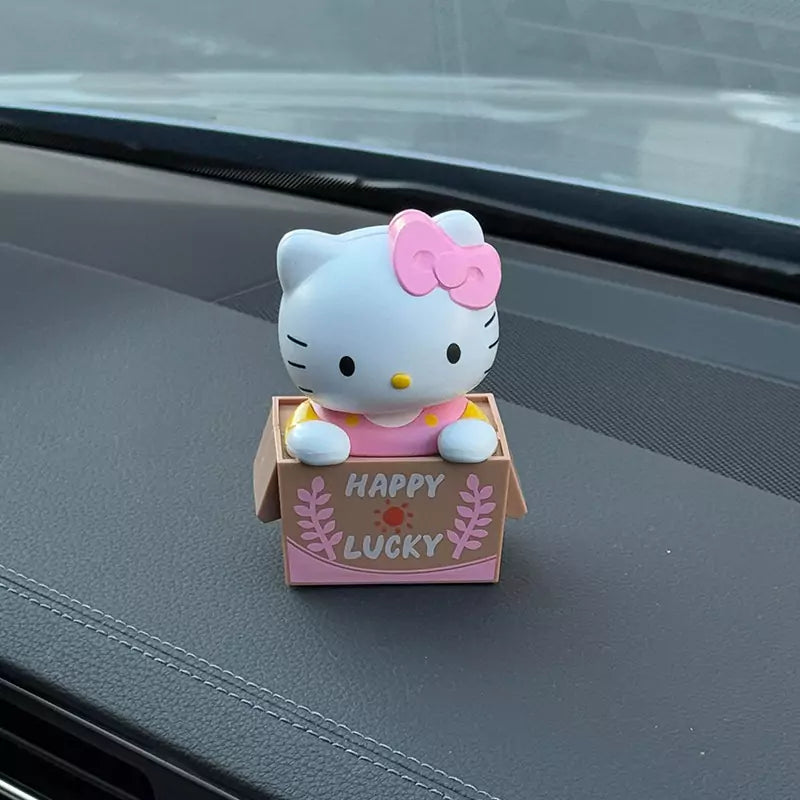 Hello Kitty Solar-Powered Car Ornament