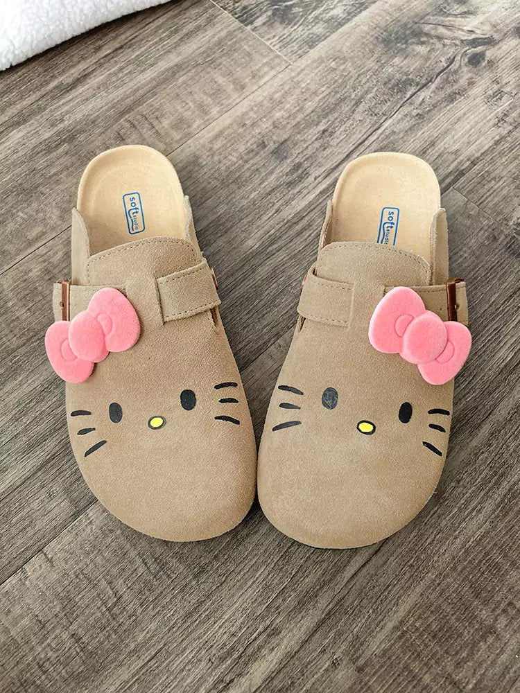 Hello Kitty Suede Soft Footbed Clogs for Women (US size)