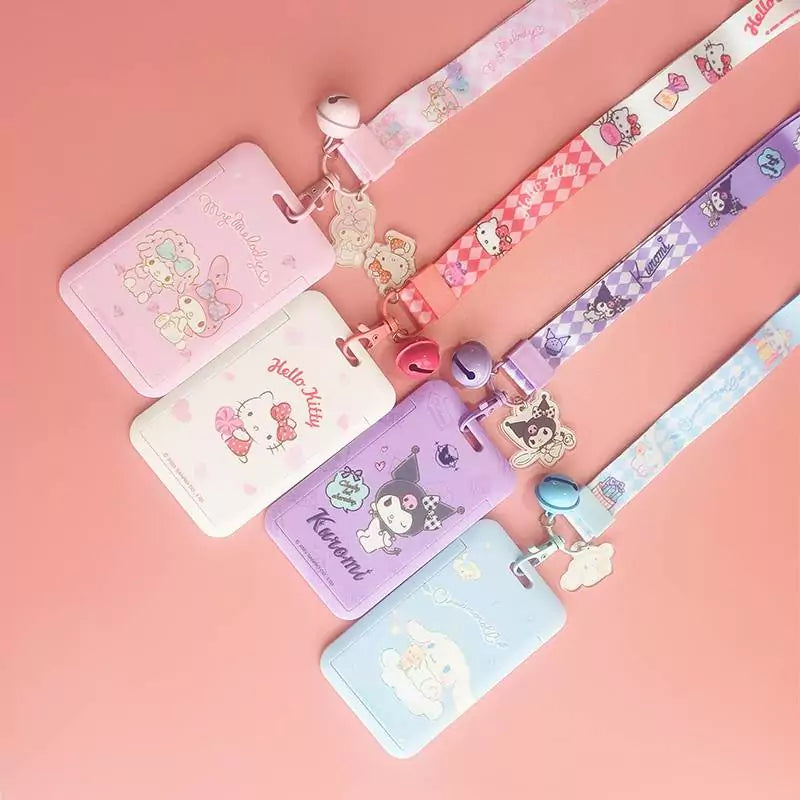 Sanrio Photocard Holder with Bell Keychain