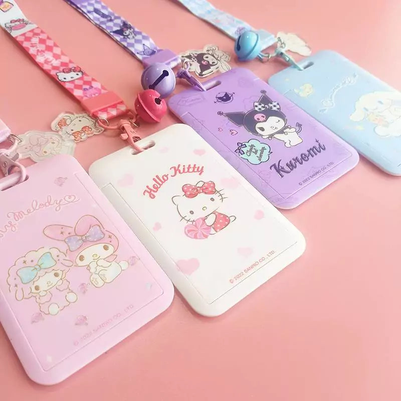 Sanrio Photocard Holder with Bell Keychain