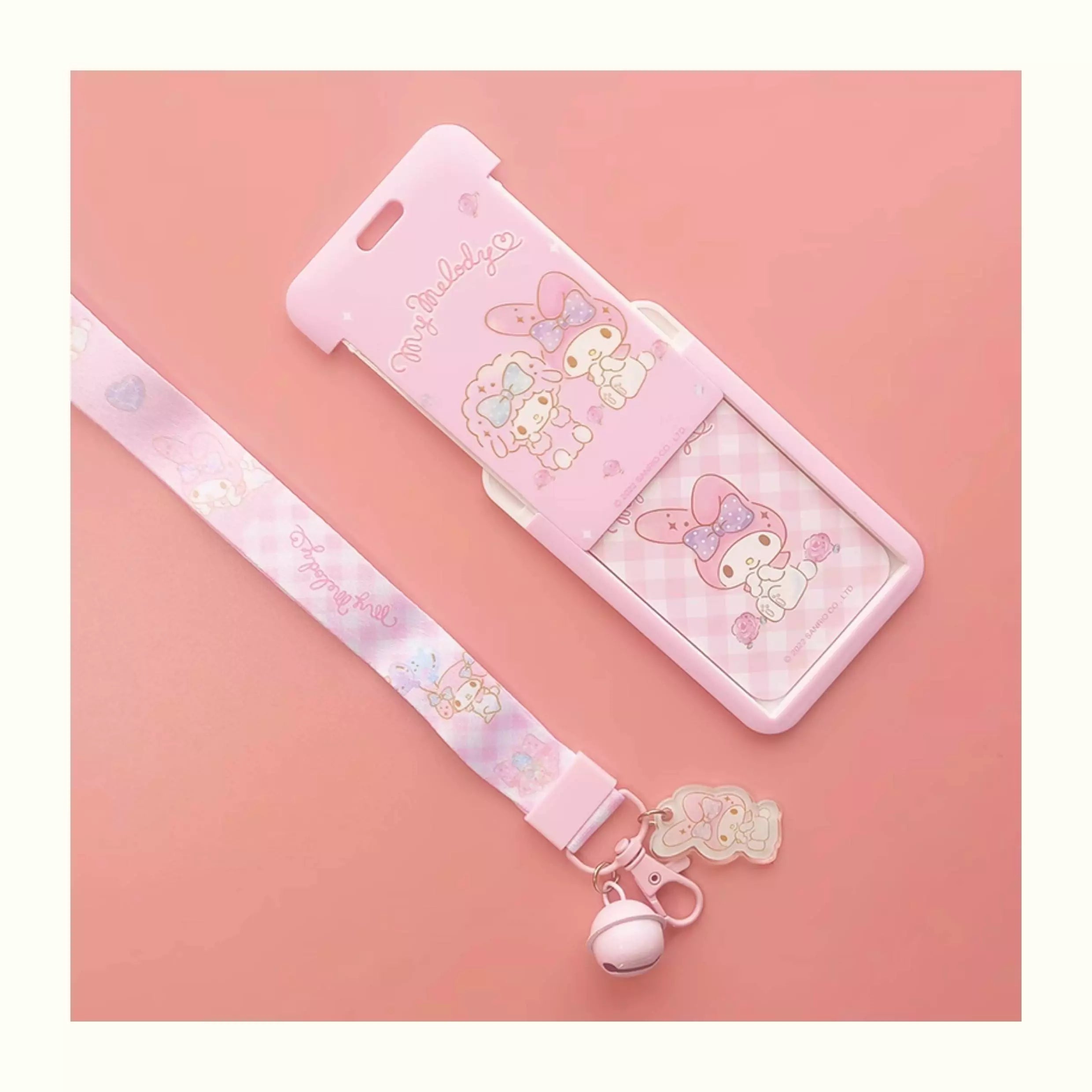 Sanrio Photocard Holder with Bell Keychain