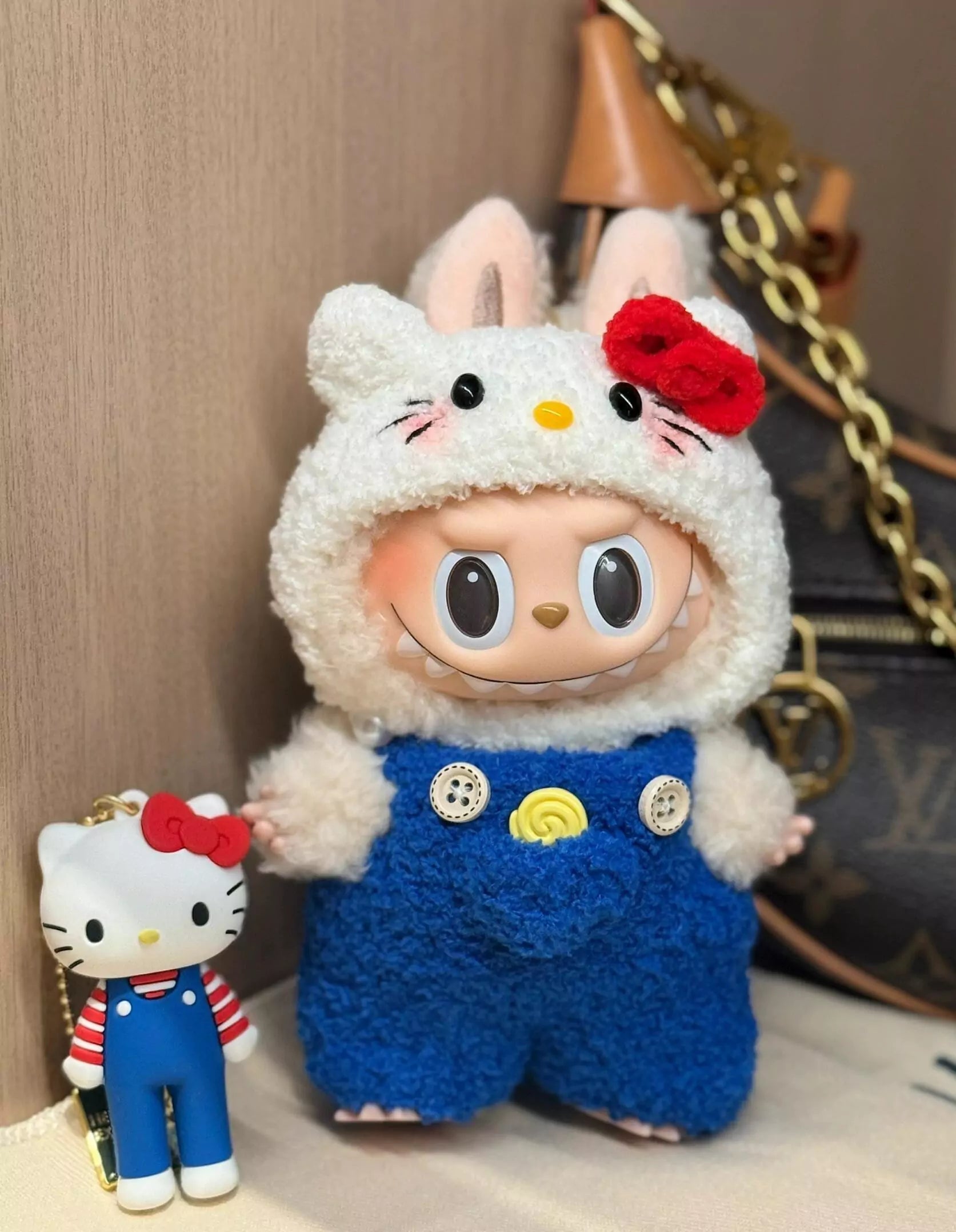 Hello Kitty Handmade Knitted Outfit for Labubu