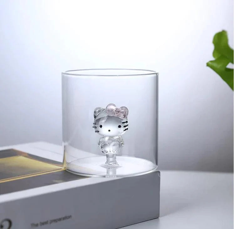 Hello Kitty 3D Glass Cup