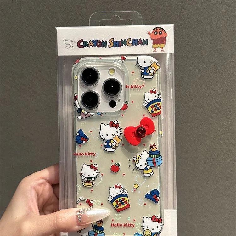 HelloKitty Signature Bow Transparent Phone Case