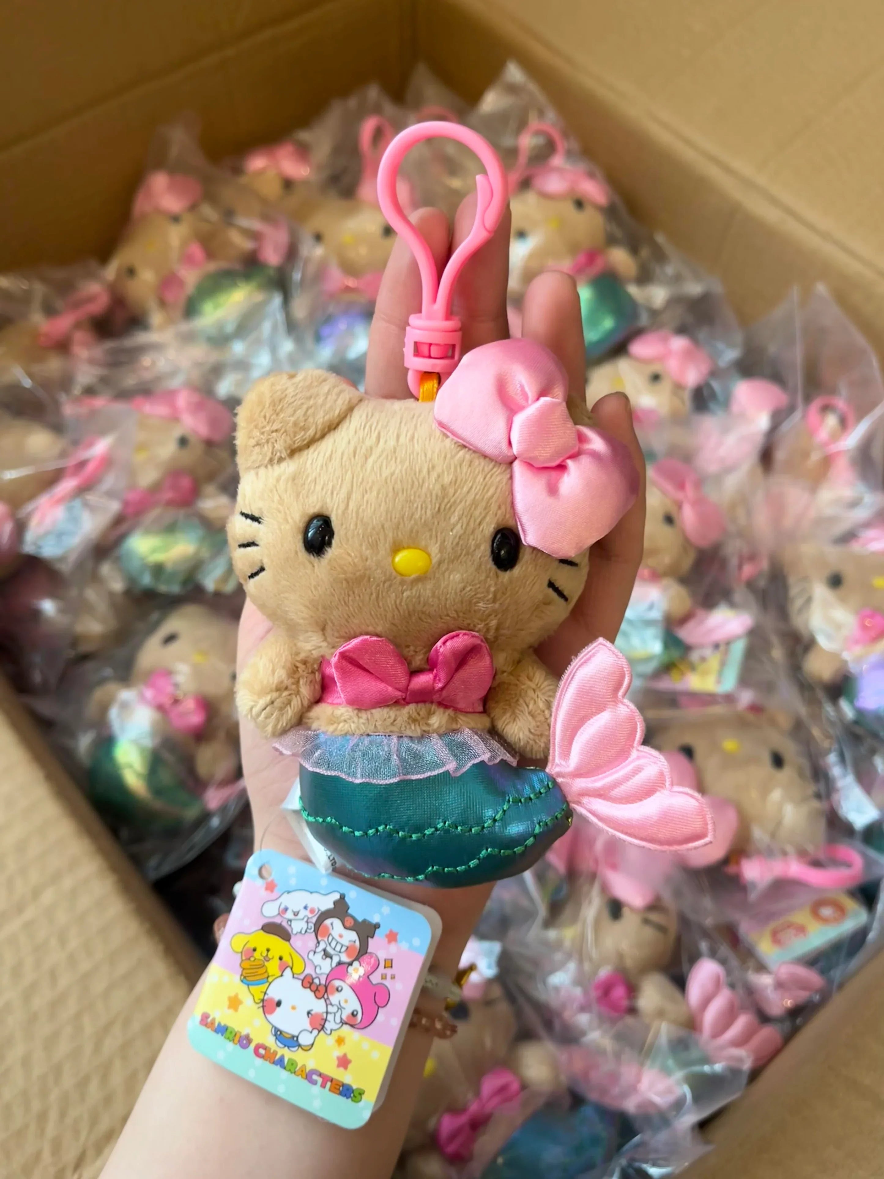 Hello Kitty Mermaid Plush Keychain
