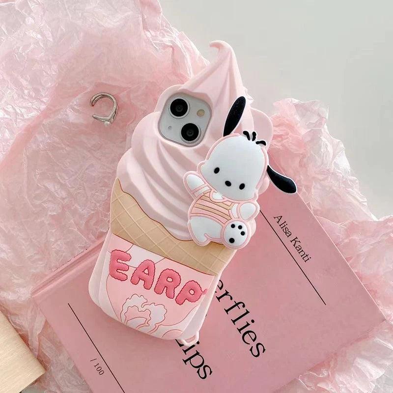 Pochacco/Hello Kitty Ice Cream Phone Case